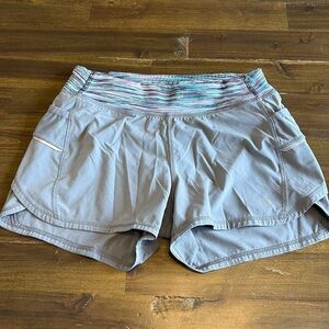Athleta Girl Lined Gray Running Shorts Athletic M 8-10